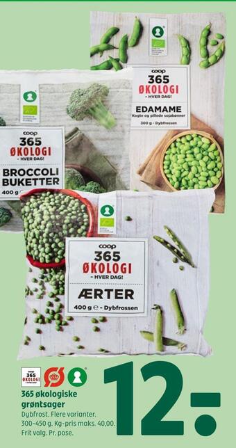 Coop 365 365 økologiske grøntsager tilbud