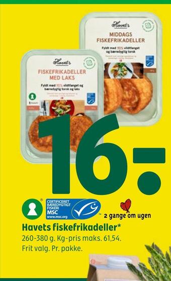Coop 365 Havets fiskefrikadeller tilbud