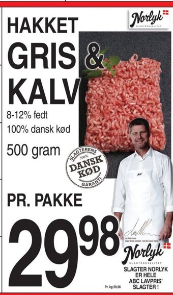 ABC Lavpris HAKKET GRIS & KALV tilbud