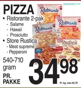 ABC Lavpris PIZZA • Ristorante 2-pak • Store Rustica tilbud