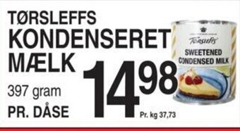 ABC Lavpris TØRSLEFFS KONDENSERET MÆLK tilbud