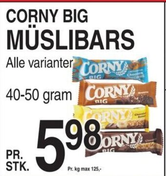 ABC Lavpris CORNY BIG MÜSLIBARS tilbud