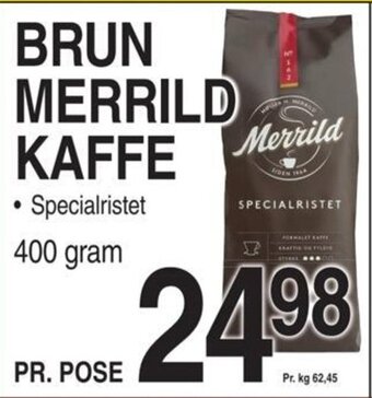 ABC Lavpris BRUN MERRILD KAFFE tilbud