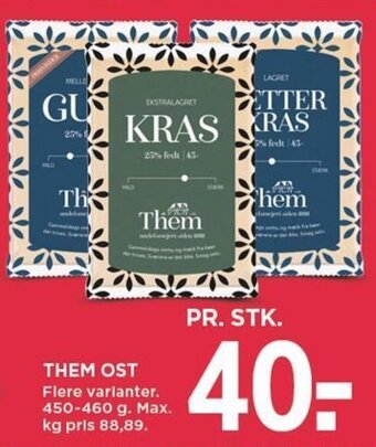 MENY THEM OST tilbud