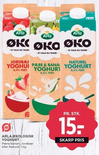 MENY ARLA ØKOLOGISK YOGHURT tilbud