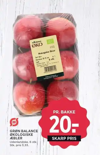 MENY GRØN BALANCE ØKOLOGISKE ÆBLER tilbud