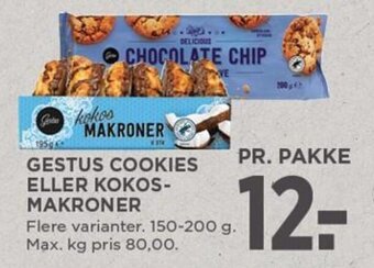 GESTUS COOKIES ELLER KOKOS- MAKRONER