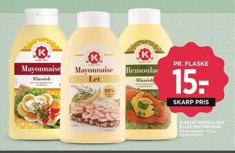 MENY K-SALAT REMOULADE ELLER MAYONNAISE tilbud