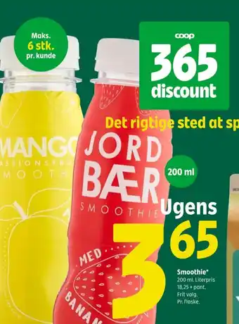 Coop 365 Ukendt smoothie jordbær tilbud