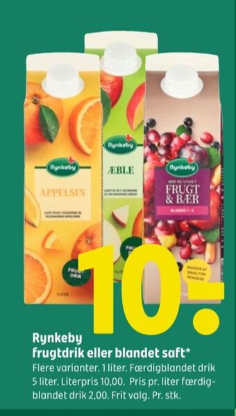 Coop 365 Rynkeby appelsinjuice tilbud