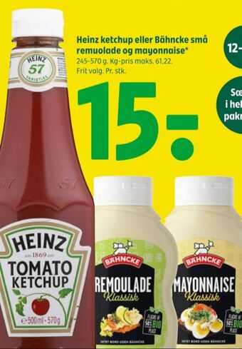 Coop 365 Heinz ketchup tilbud