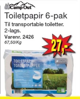 Harald Nyborg Camp out toiletpapir tilbud