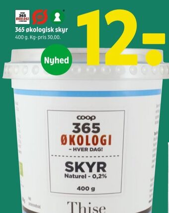Coop 365 Thise skyr naturel 0,2% tilbud