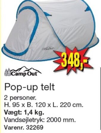 Harald Nyborg Camp out telt tilbud