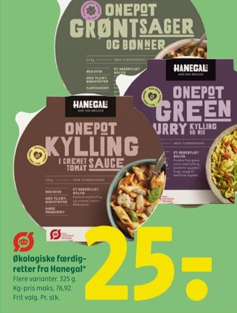 Coop 365 Hanegal onepot kylling i cremet tomatsauce tilbud