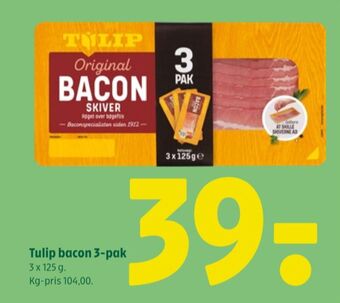 Coop 365 Tulip baconskiver tilbud