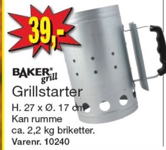 Harald Nyborg Baker grill grillstarter tilbud