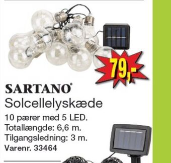 Harald Nyborg Sartano solcellelyskæde tilbud