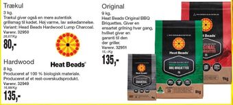 Heat beads grillbriketter