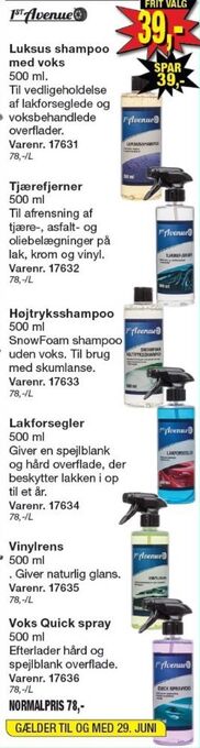 Harald Nyborg 1st avenue autoshampoo tilbud