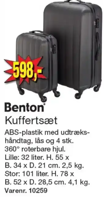Harald Nyborg Benton kuffert tilbud