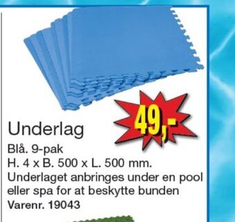 Harald Nyborg Avenli pool underlag tilbud