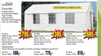 Harald Nyborg Kosama partytelt tilbud