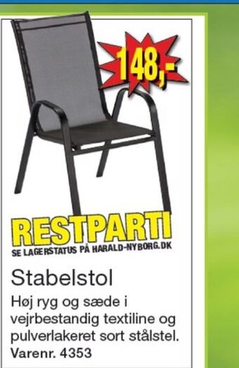 Harald Nyborg Ukendt havestol tilbud