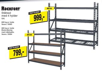 Harald Nyborg Rockfort stålreol tilbud