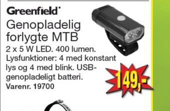 Harald Nyborg Greenfield cykellygte tilbud