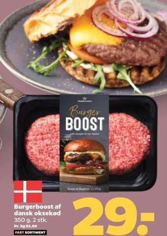 Burgerboost af dansk oksekød