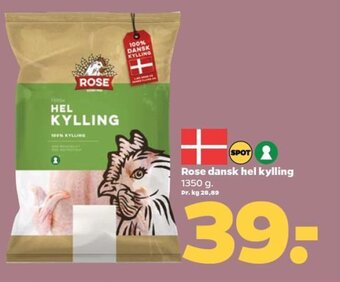 Netto Rose dansk hel kylling tilbud