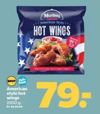 Netto American style hot wings tilbud