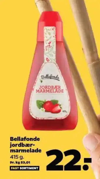 Netto Bellafonde jordbær-marmelade tilbud