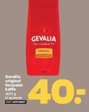 Netto Gevalia original formalet kaffe 400 g. tilbud