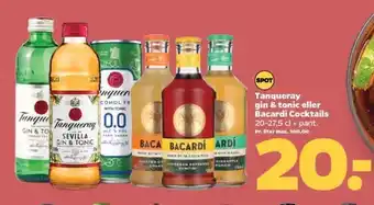 Netto Tanqueray gin & tonic eller Bacardi Cocktails tilbud