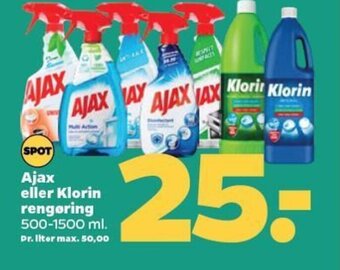 Netto Ajax eller Klorin rengøring tilbud