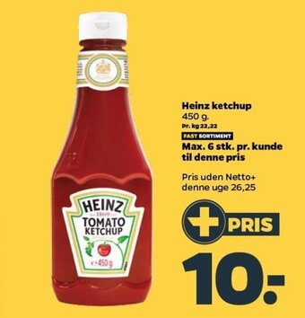 Netto Heinz ketchup tilbud