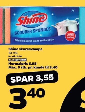 Netto Shine skuresvampe tilbud