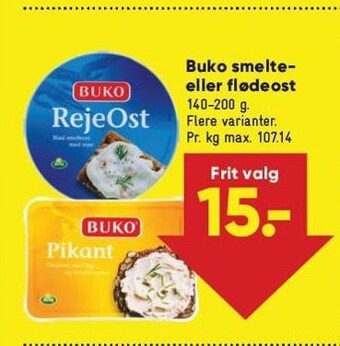 Bilka Buko smelte- eller flødeost tilbud