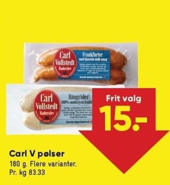 Bilka Carl v pølser tilbud