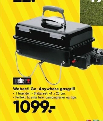 Bilka Weber go-anywhere gasgrill tilbud