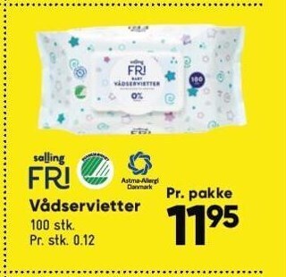 Bilka Salling fri vådservietter tilbud