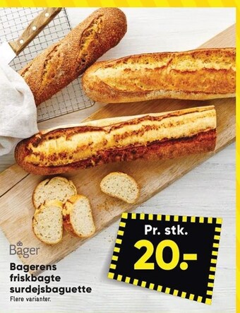 Bilka Bagerens friskbagte surdejsbaguette tilbud