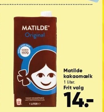 Bilka Matilde kakaomælk tilbud
