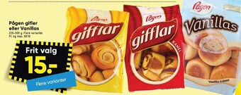 Bilka Pågen gifler eller vanillas tilbud