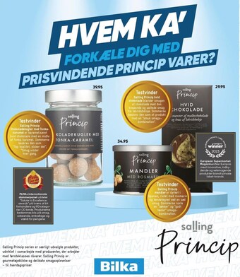 Bilka Hvem ka´ forkæle dig med prisvindende princip varer tilbud