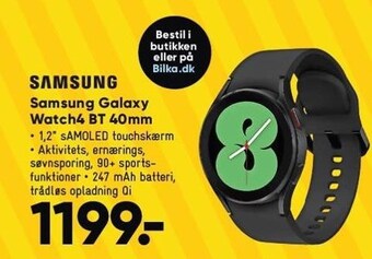Bilka Samsung galaxy watch4 bt 40mm tilbud