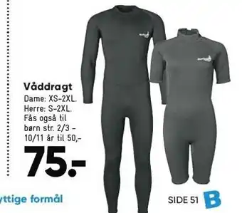 Bilka Våddragt tilbud