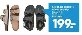 Skechers slippers eller sandaler